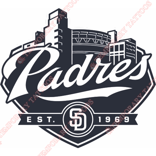 San Diego Padres Customize Temporary Tattoos Stickers NO.1878